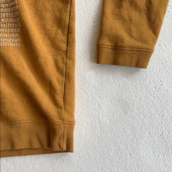 Levis 3/4 sleeve sweatshirt top Sz S Orange-Yellow - Picture 5 of 6